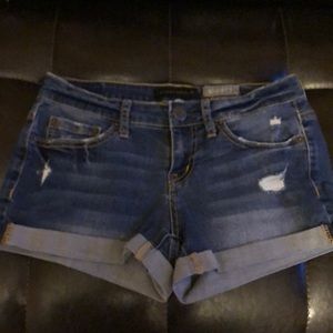 Aeropostale “shorty” denim shorts.